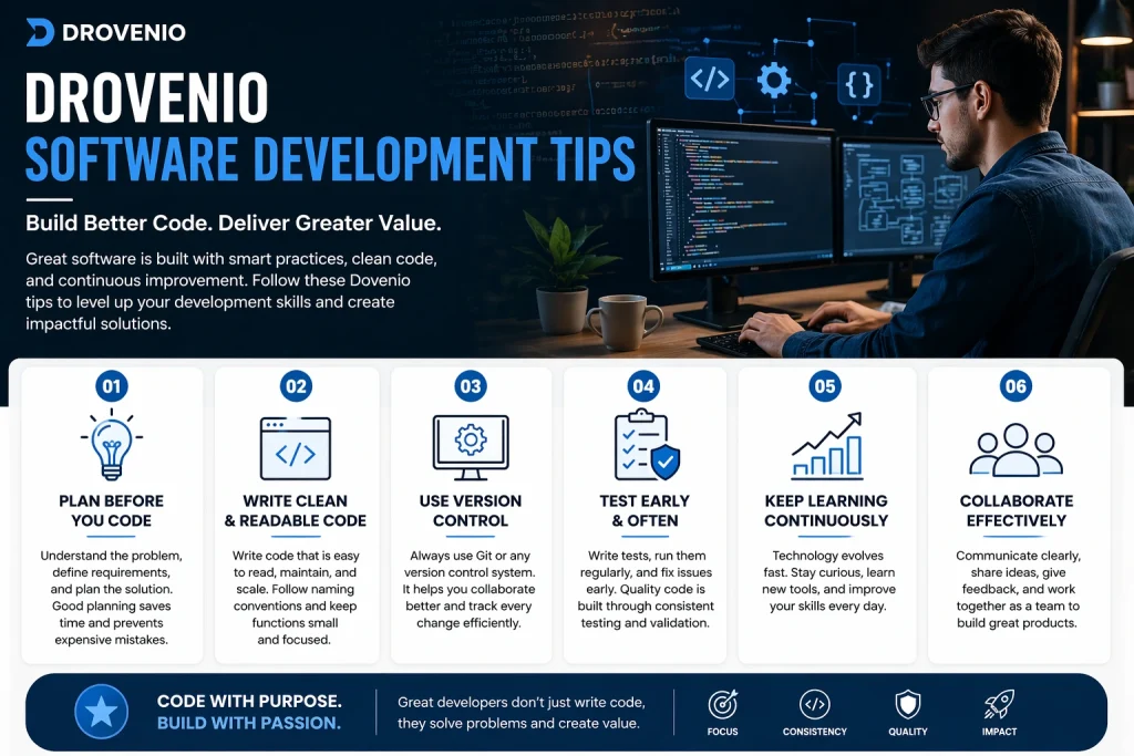 drovenio software development tips