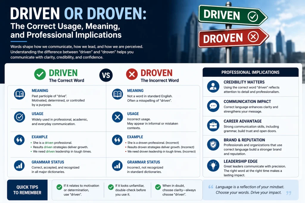 driven or droven